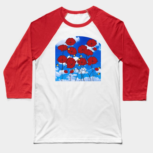 Through the Window of Remembrance Baseball T-Shirt by ellenaJ